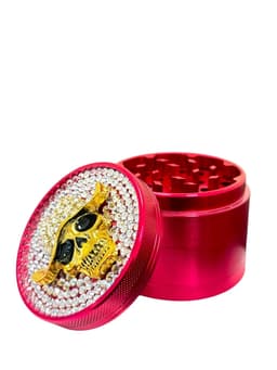 63MM 4 Parts Aluminium Alloy Skull Diamond Design Grinders (70994)