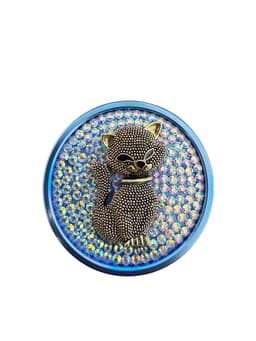 50MM 4 Parts Aluminium Alloy Cat Diamond Design Herb Grinder (80118)