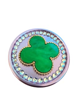 50MM 4 Parts Aluminium Alloy 4 Leaf Grass Diamond Design Herb Grinder (80112)