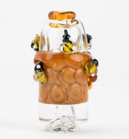 Empire Glassworks Puffco Pivot Glass Mouthpiece - Save the Bees