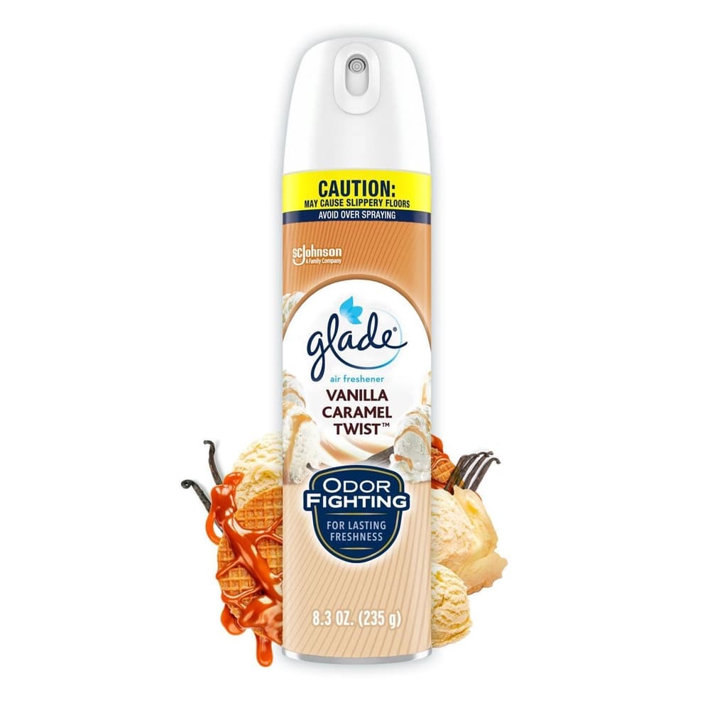 Glade Air Freshner Spray 8.3oz Vanilla Caramel Twist