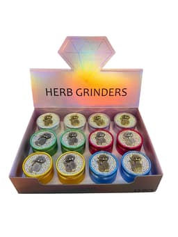 50MM 4 Parts Aluminium Alloy Cat Diamond Design Herb Grinder (80118)