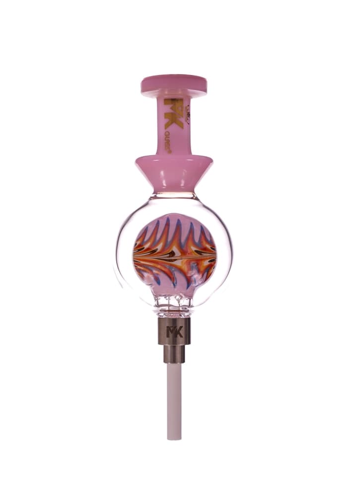 MKNC10- MK100 8" Wigwag Sphere Nectar Collector With 14MM Cermaic Tip