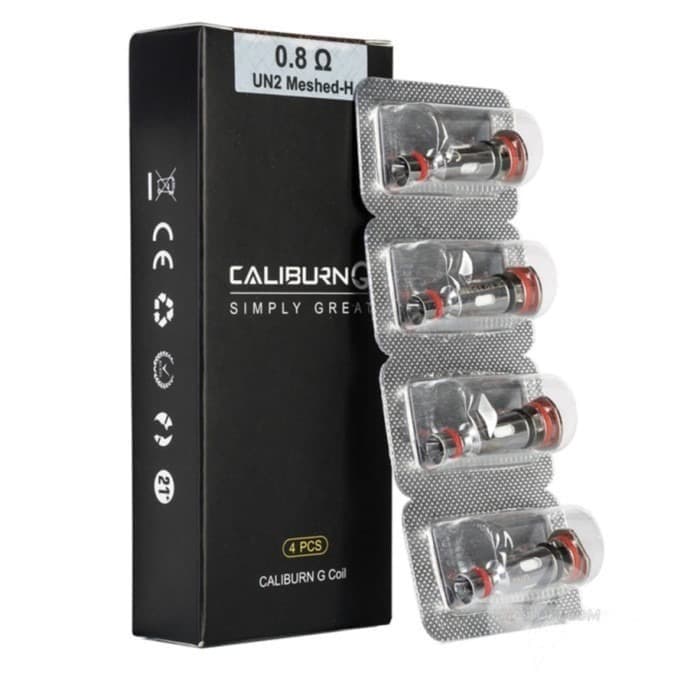 Caliburn 0.8OHM UN2 Meshed-H Coils (4ct)