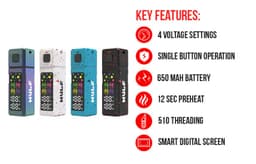 Wulf Grid 510 Variable Voltage Battery (12ct)