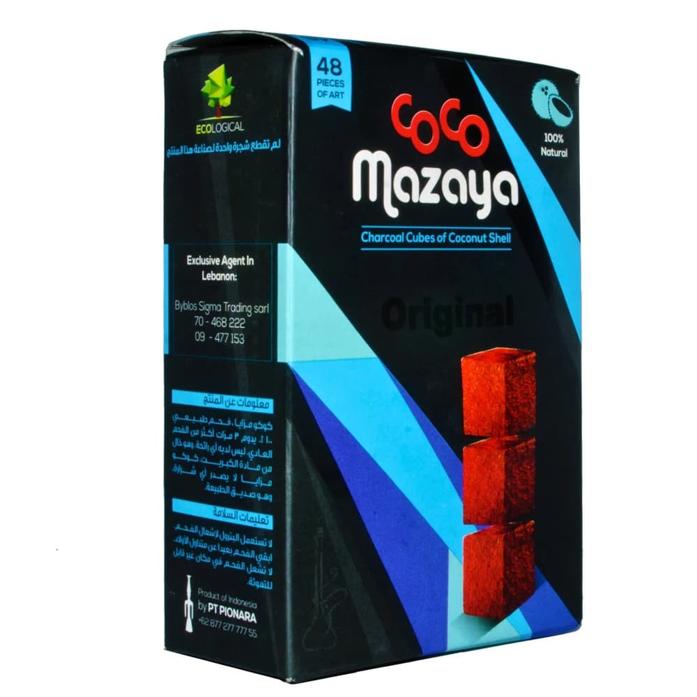 Coco Mazaya Charcoal Cubes (48PCS)