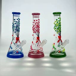 F63 - 10.2" Glow in the Dark Love Designed Beaker