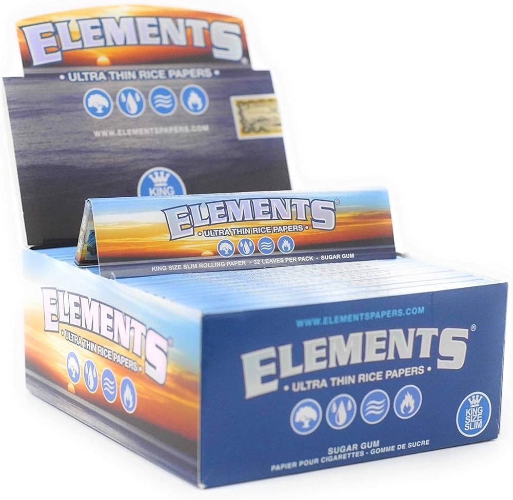 ELEMENTS ULTRA THIN RICE PAPERS (KING SIZE SLIM)