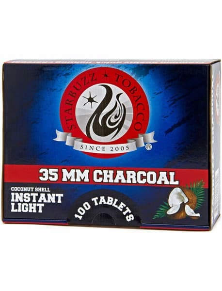 STARBUZZ TOBACCO 35MM CHARCOAL (COCONUT SHELL) INSTANT LIGHT (100 TABLETS)