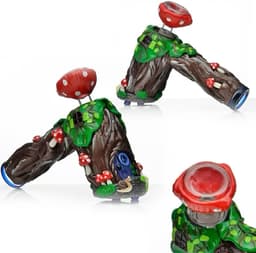 WP4 - 7" Assorted Clay Design Hammer Water Pipe