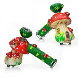 WP4 - 7" Assorted Clay Design Hammer Water Pipe