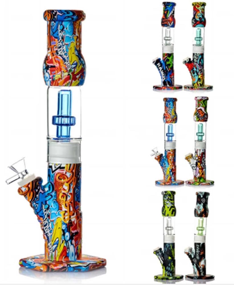 SWP54 - 13" Assorted Print Showerhead Perc Straightshooter