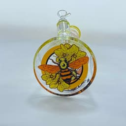 F53- 14" 7MM Thick Honeybee Beaker Water Pipe