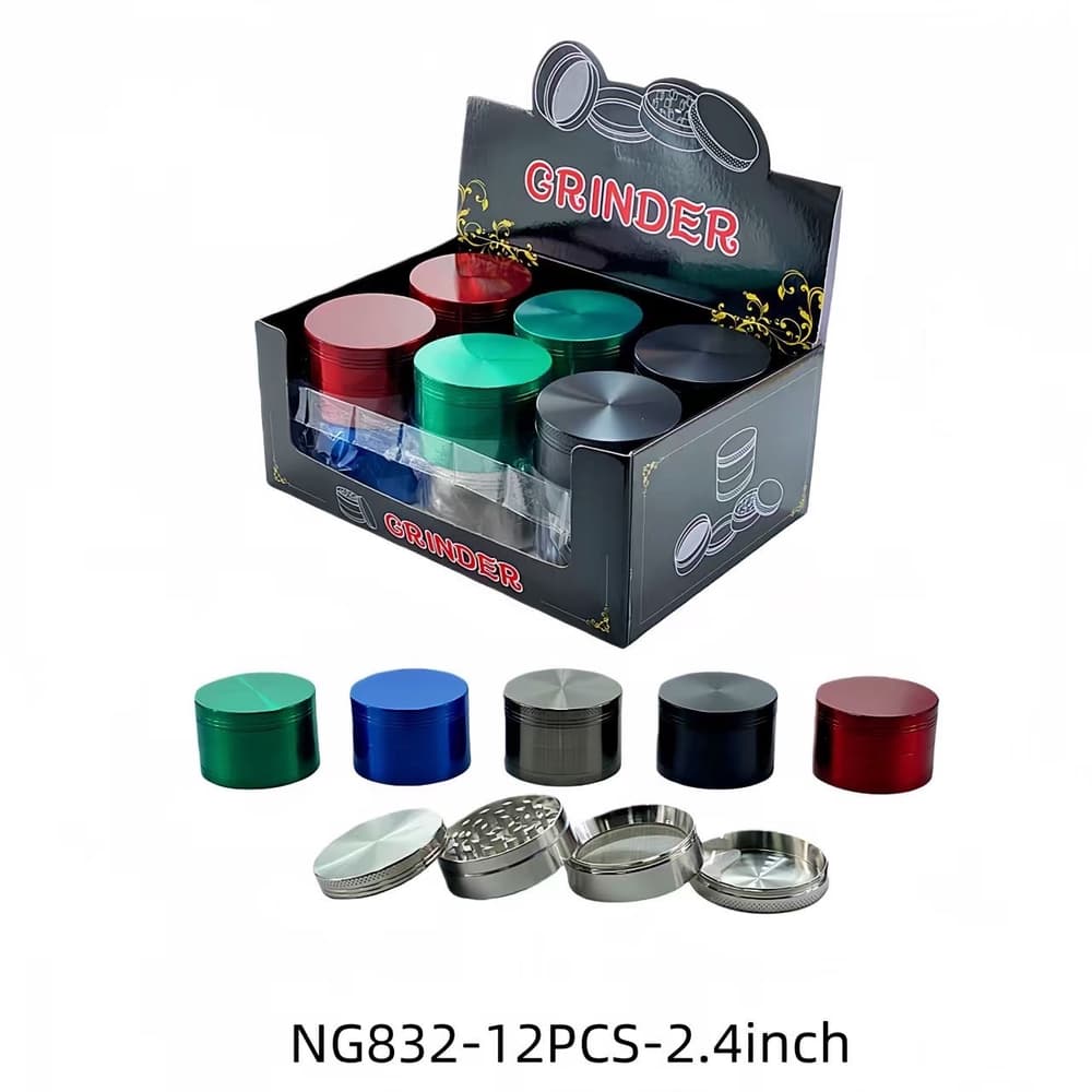 GR12 - 2.4" 4 Parts Zinc Alloy Grinder (1CT) (12244)