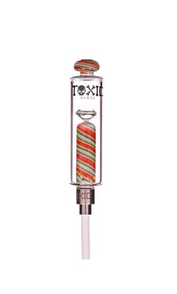 TXNC48 - Toxic Wigwag Gem Nectar Collector with 14MM Ceramic Tip