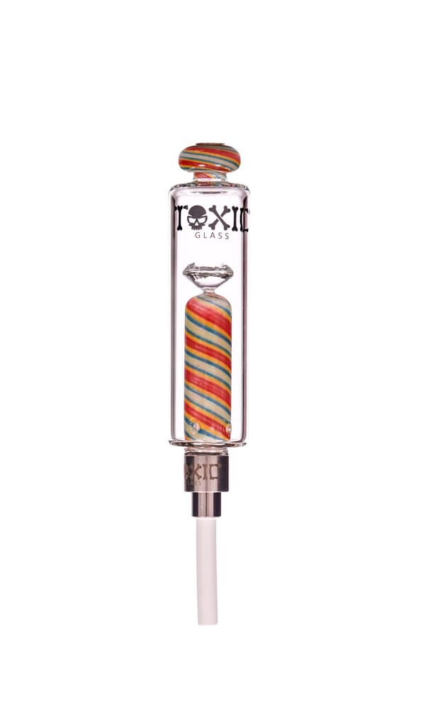 TXNC48 - Toxic Wigwag Gem Nectar Collector with 14MM Ceramic Tip alternate view