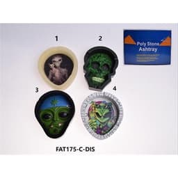 ASH1 - Colorful and Fun Characters Ashtrays (6ct) (Unit Cost $3.99)