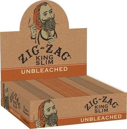 Zig Zag King Slim Unbleached Papers (24CT)