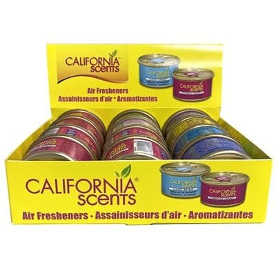 California Scents Air Fresheners Assorted Cans (12CT Display)