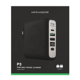 INFINACORE Pandora Portable Power (P3) Global with UK/EU ADAPTER - Black