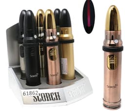 Scorch Torch 61862 7.5" Tall Single Flame Large Missile Torch w/ Changing Color Flame (Display of 6)
