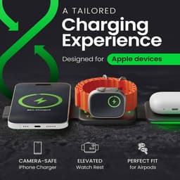 InfinaCore 3-in-1 Charging Station for Apple Devices - Black