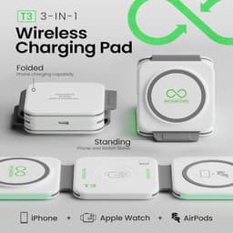 InfinaCore 3-in-1 Charging Station for Apple Devices - White