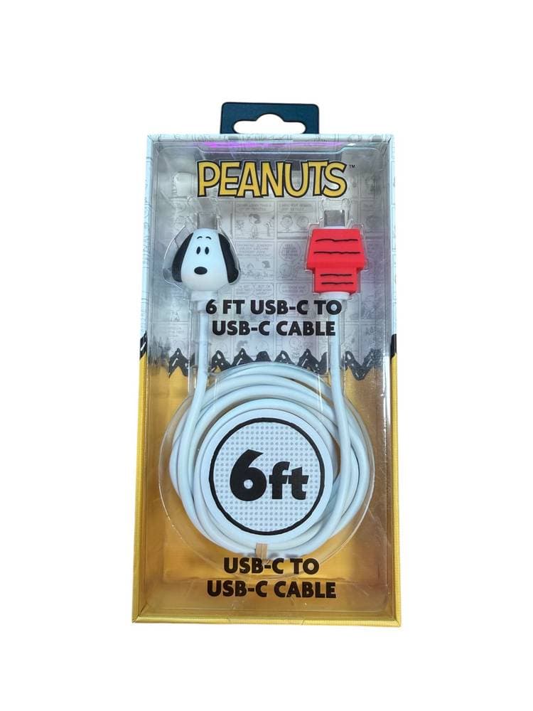 Peanuts 6FT USB-C To USB-C Cable