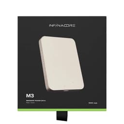 InfinaCore for MagSafe Battery Pack - Ultra Slim 5000mAh Fast Charging Portable Charger for iPhone - White