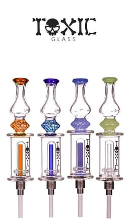TXNC60 - 8" Toxic Dome Nectar Collector with 14MM Ceramic Tip