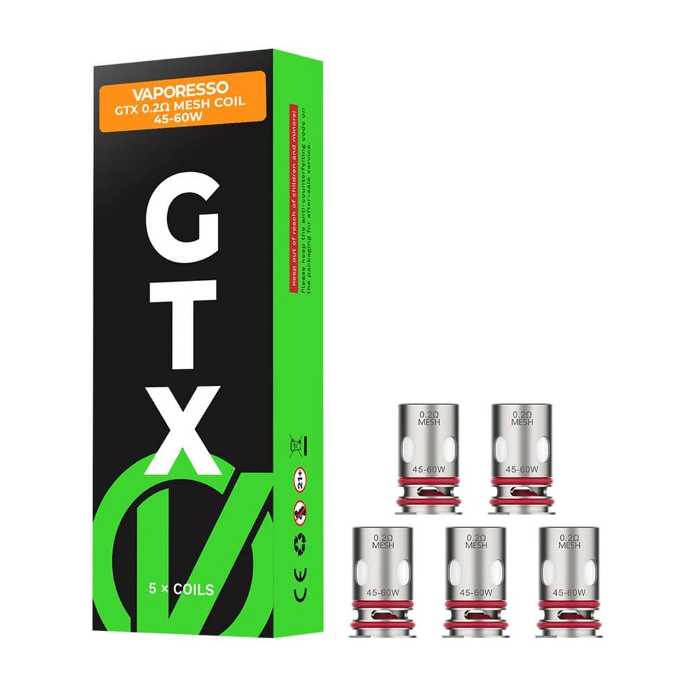 Vaporesso GTX 0.2ohm 45-60W Mesh Coil (Pack of 5)