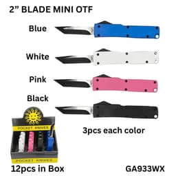 GA933MX OTF Mini Knives in Display (12ct) (Unit Cost $5.99)