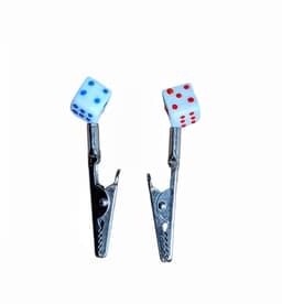 AC109- Dice Design Clips (24pcs)