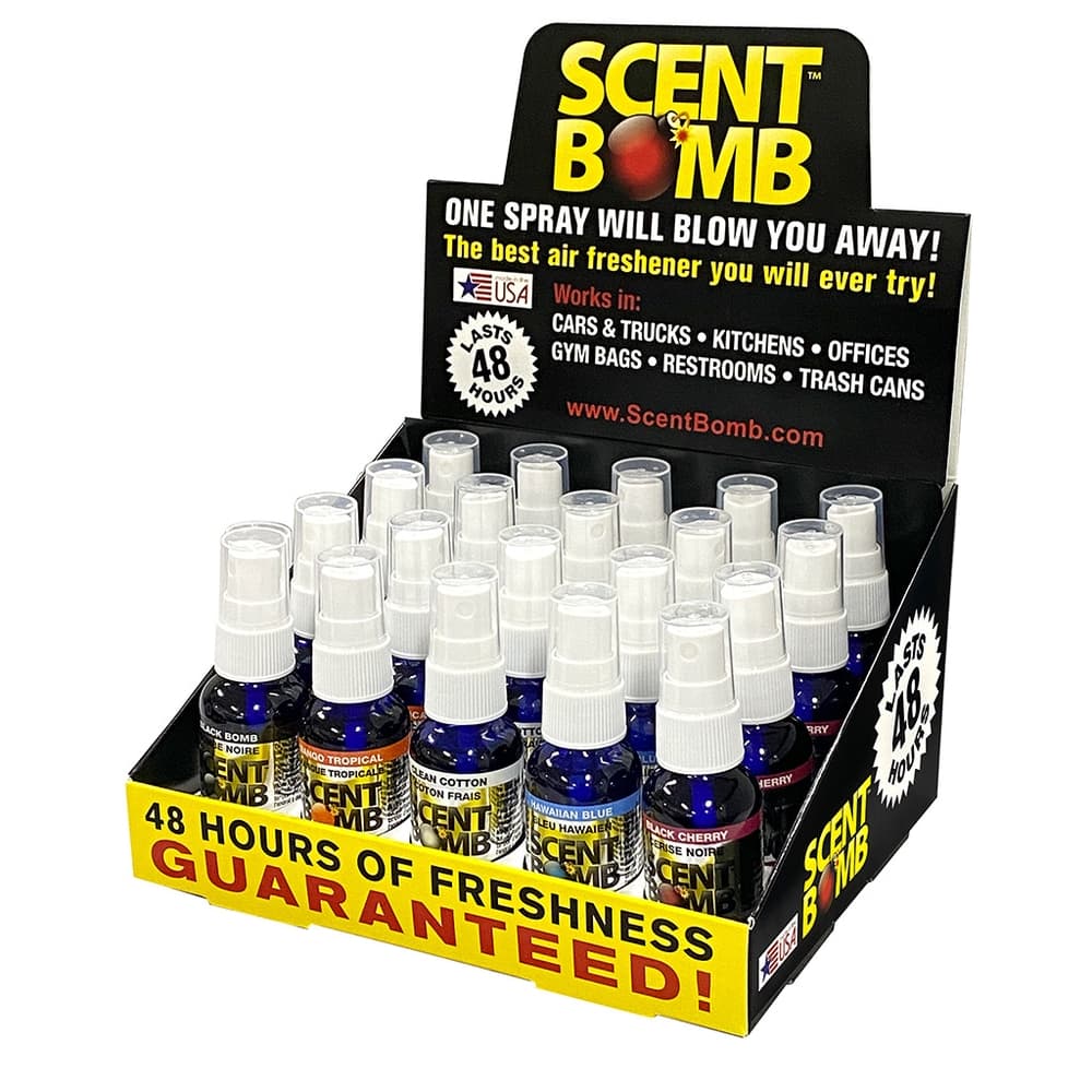 Scent Bomb Standard 2 Air Freshner Display of 20