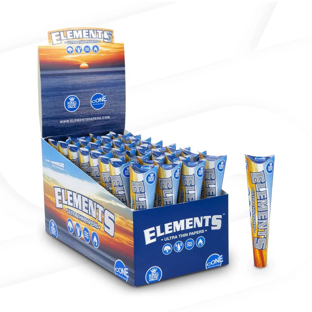 Elements Ultra Thin Papers King Size Cones (32ct)