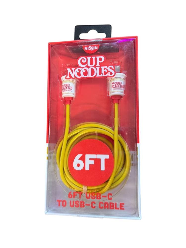 Nissin Cup Noodles 6FT USB-C To USB-C Cable