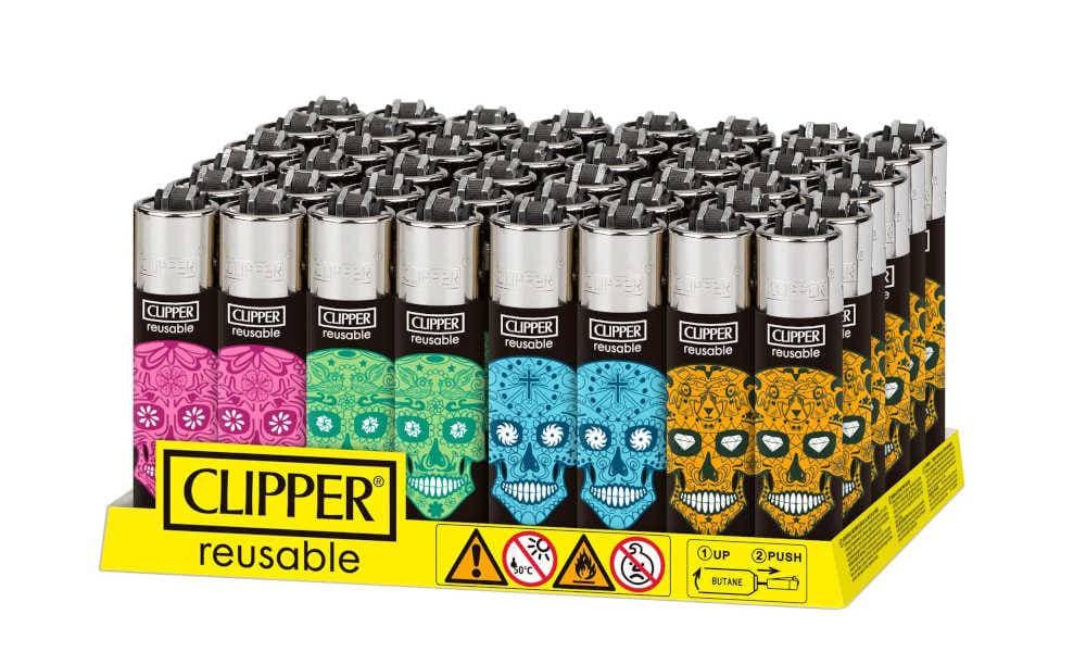 Clipper Classic Lighter Sugar Skulls (48ct)