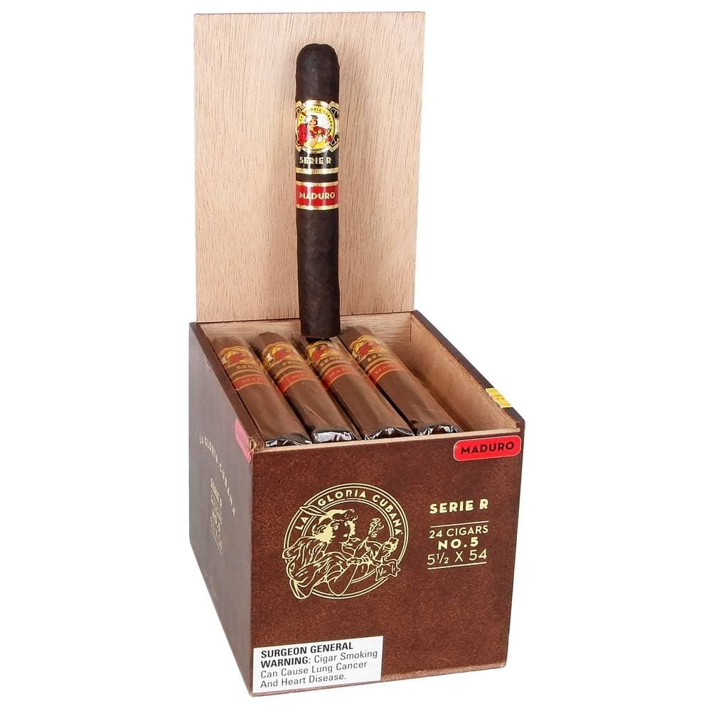 La Gloria Cubana Series R No.5 Maduro, 5.5 x 54 (Box of 24)
