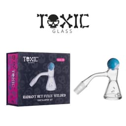 TXQB23 - Toxic 14MM 45° Radiant Set Fully Welded Terp Slurper Set