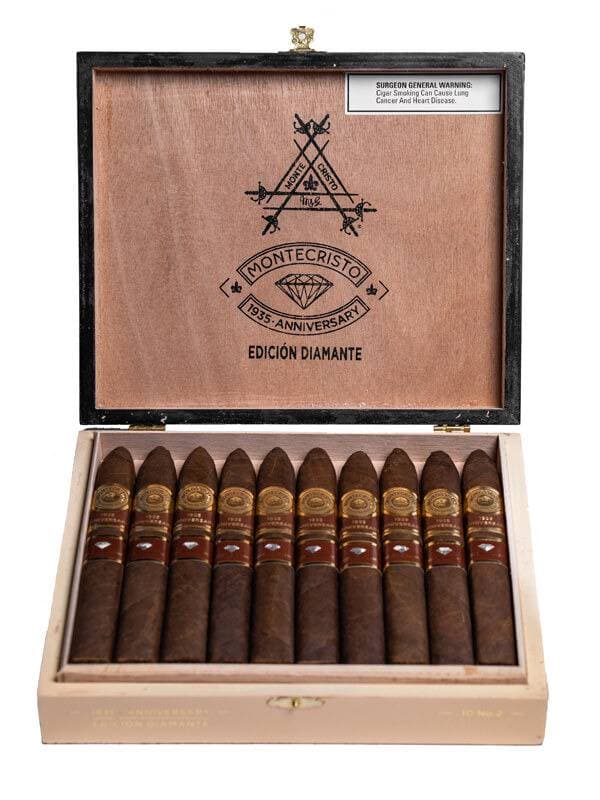 Montecristo Anniversary 1935 Edicion Diamante No.2 Belicoso, 61/2 x 56 (Box of 10)