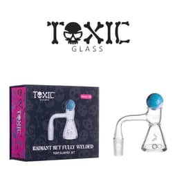 TXQB21 - Toxic 14MM 90° Radiant Set Fully Welded Terp Slurper Set