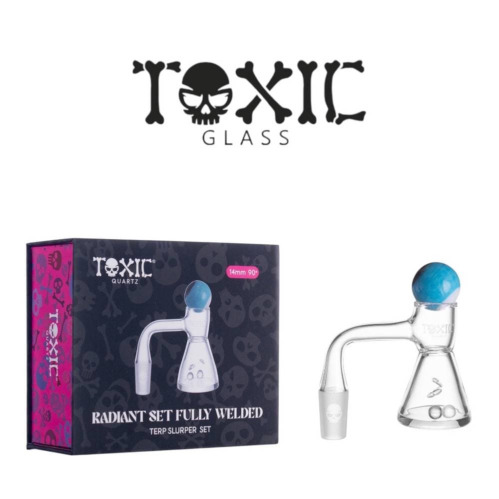 TXQB21 - Toxic 14MM 90° Radiant Set Fully Welded Terp Slurper Set