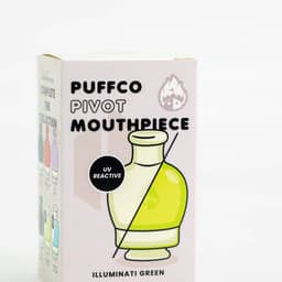 Empire Glassworks Puffco Pivot Glass Mouthpiece - UV Illuminati Green