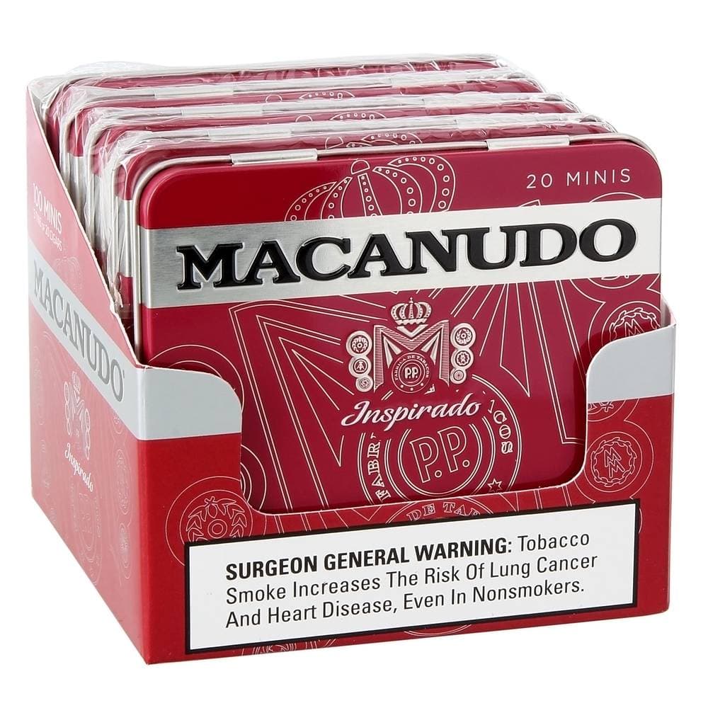 Macanudo Inspirado Red Mini, 3 x 20 (5 Tins of 20)