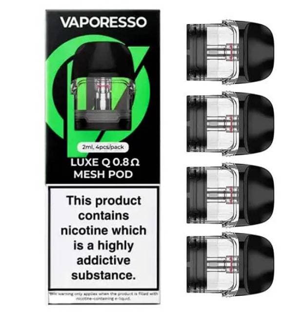 Vaporesso Luxe Q 0.8OHM Mesh Pod Compatible with All Luxe Q Series (4ct/2ML)