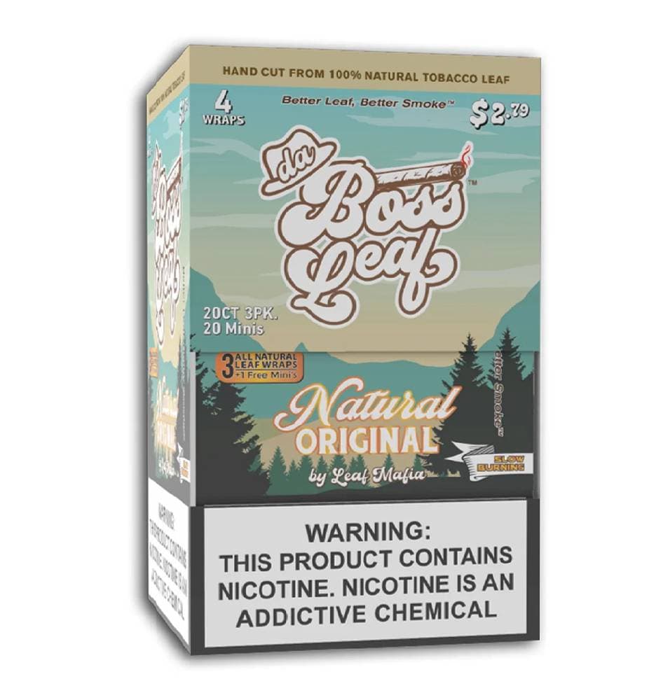 Da Boss Leaf Natural Original Wraps (20ct)