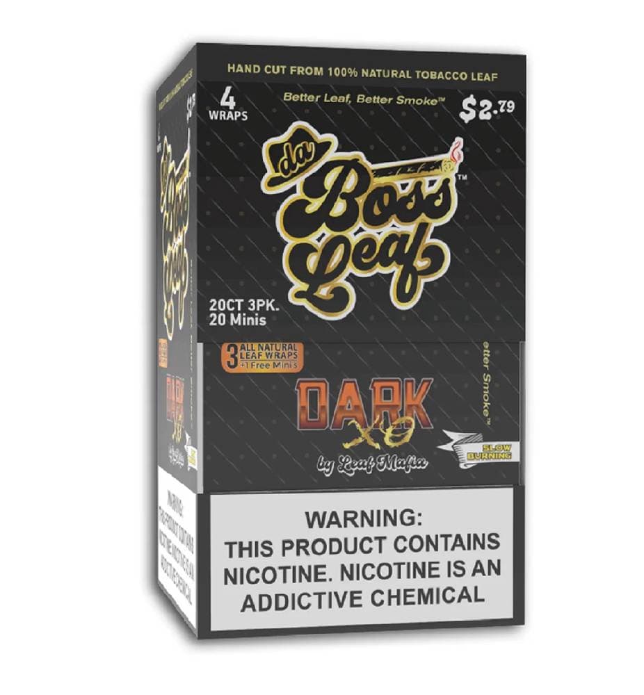 Da Boss Leaf Dark XO Wraps (20ct)