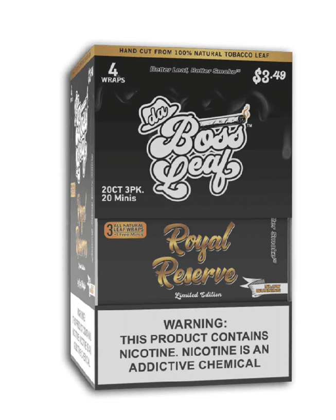 Da Boss Leaf Royal Reserve Wraps (20ct)