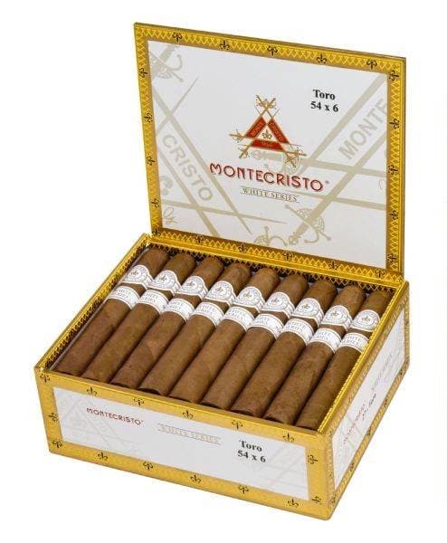 Montecristo White Series Toro, 6 x 54 (Box of 10)