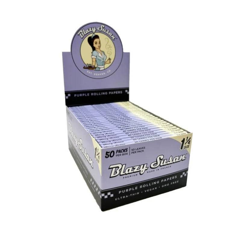 Blazy Susan Purple 11/4 Size Rolling Papers (50ct)